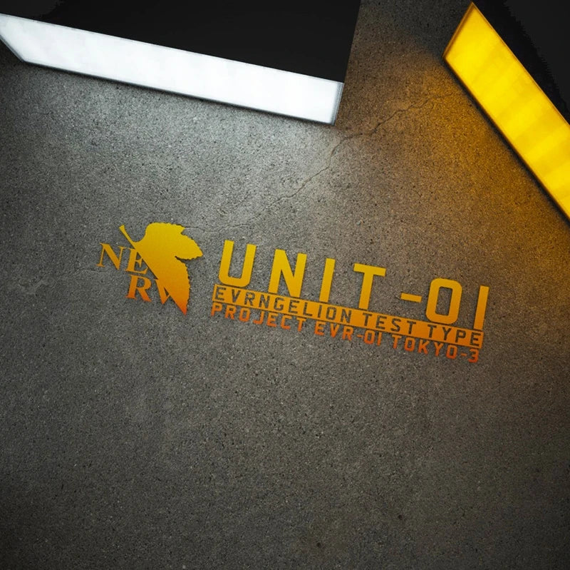 For Unit 01 Test Type Project Decals Funny Classic Cartoon Anime