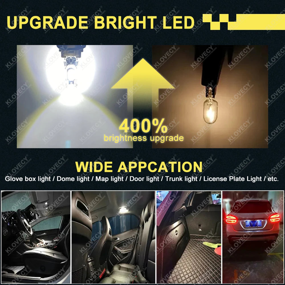 T10 W5W Bulb Canbus Strobe Flash 12V 2835-5smd Interior