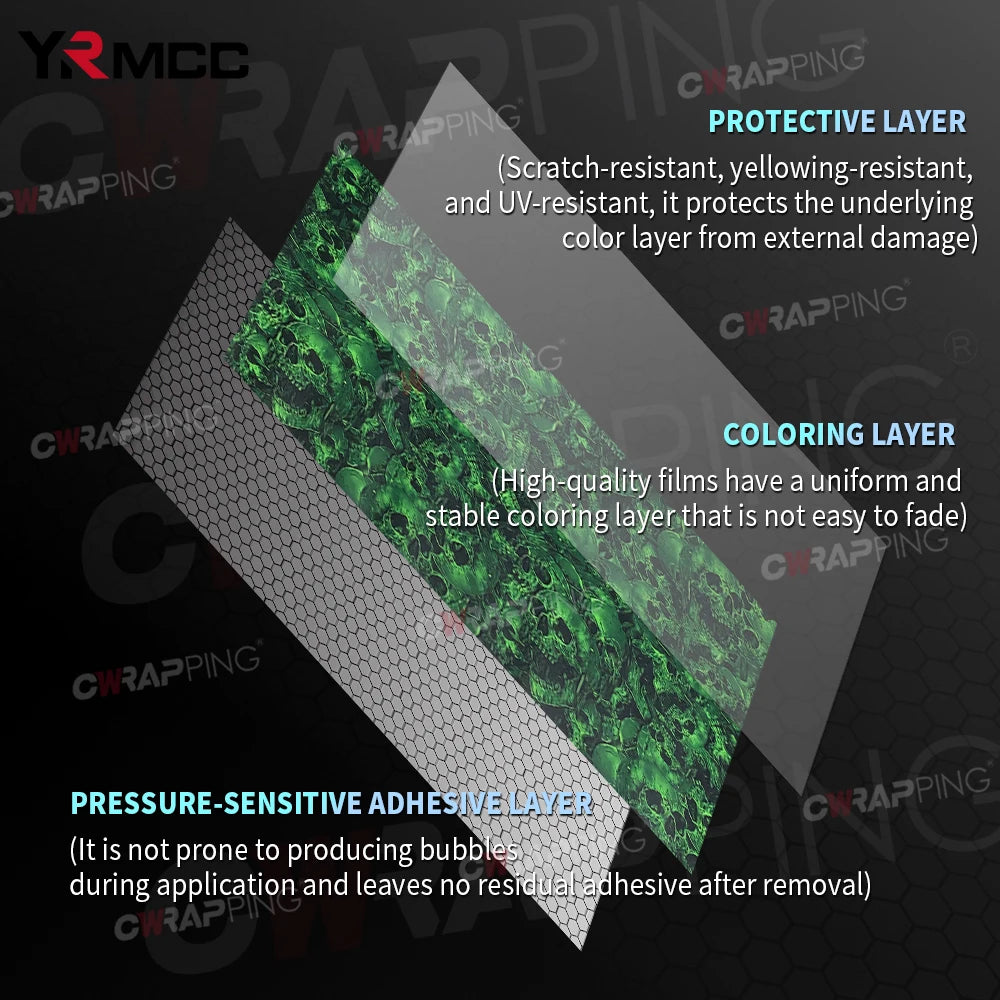 Graffiti Vinyl Wrap Wraps Personality Paper Wrapping Film Skull