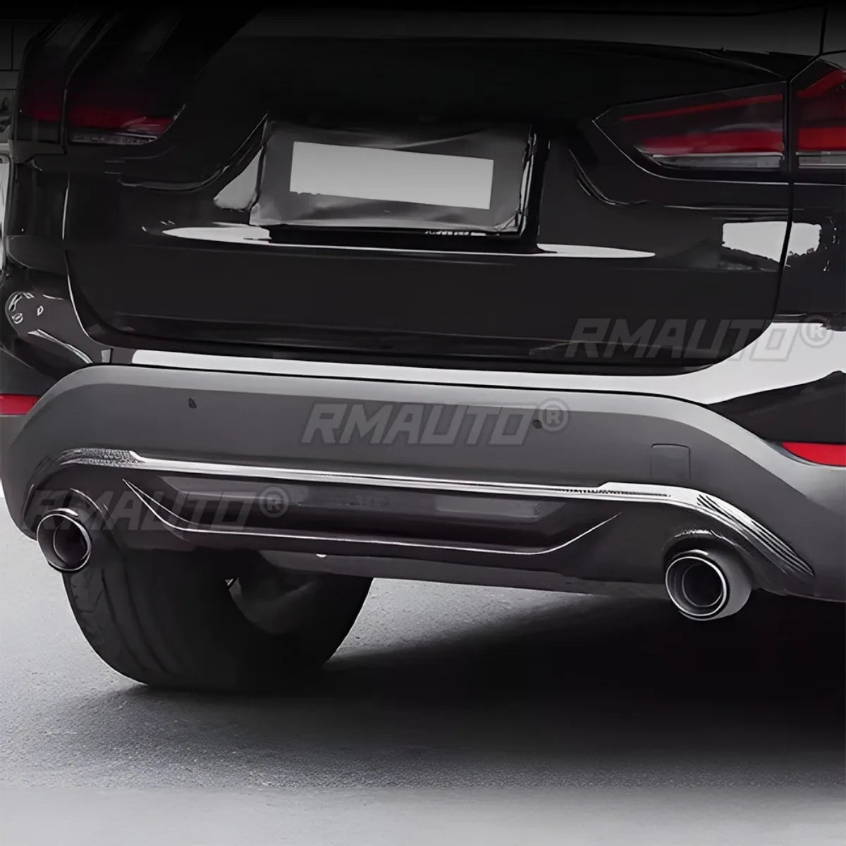 For BMW X1 F48 F49 2016+ Rear Bumper Lip Splitter Diffuser