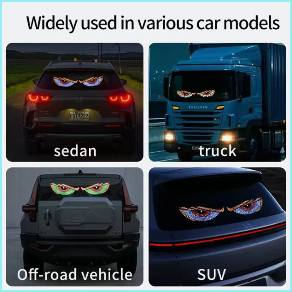 Blinks Truck Dynamic Eye Flexible Display Rear Window Advertising