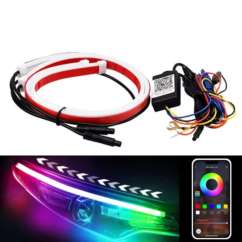 Flowing Daytime Running Turn Signals Modified Guide Strips