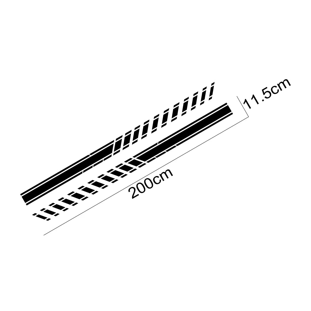For Ford Explorer 1 2 3 Sport Hybrid SUV Stripes Stickers Door