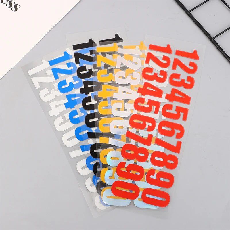 Glow In Number Sticker Luminous Digits Stickers Temporary Parking