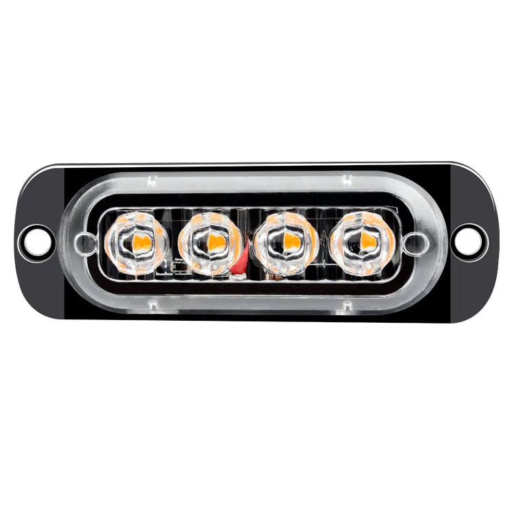 4LED Warning 12v-24v Fixed Grill Breakdown Truck Trailer Beacon