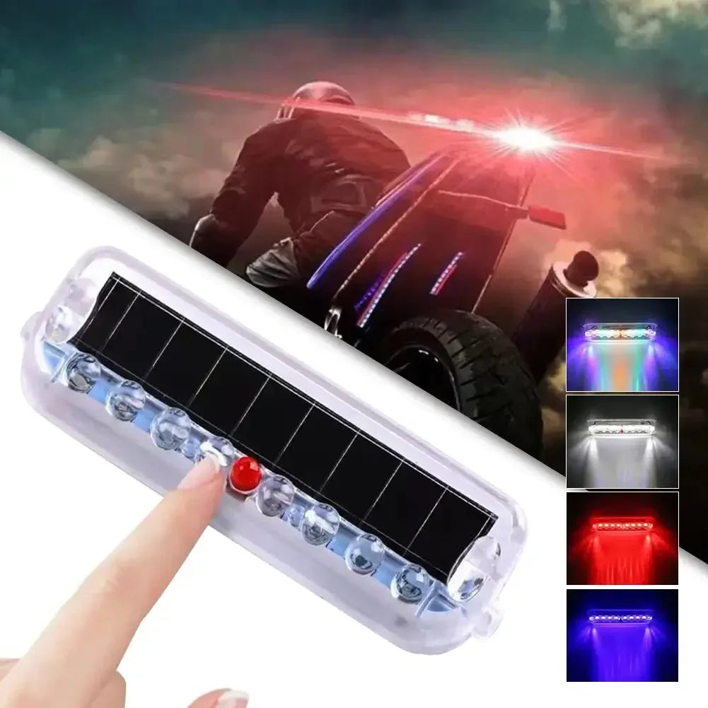 Solar Powered Anti rear-end Security Warning Flashing Signal