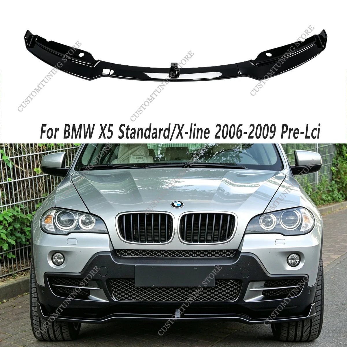 For BMW X5 Standard 2006-2010 Pre-facelift Front Bumper Splitter
