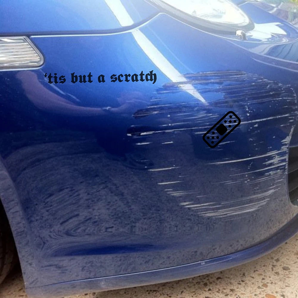 Tis But A Scratch Decals Modified Funny Bandaid Band