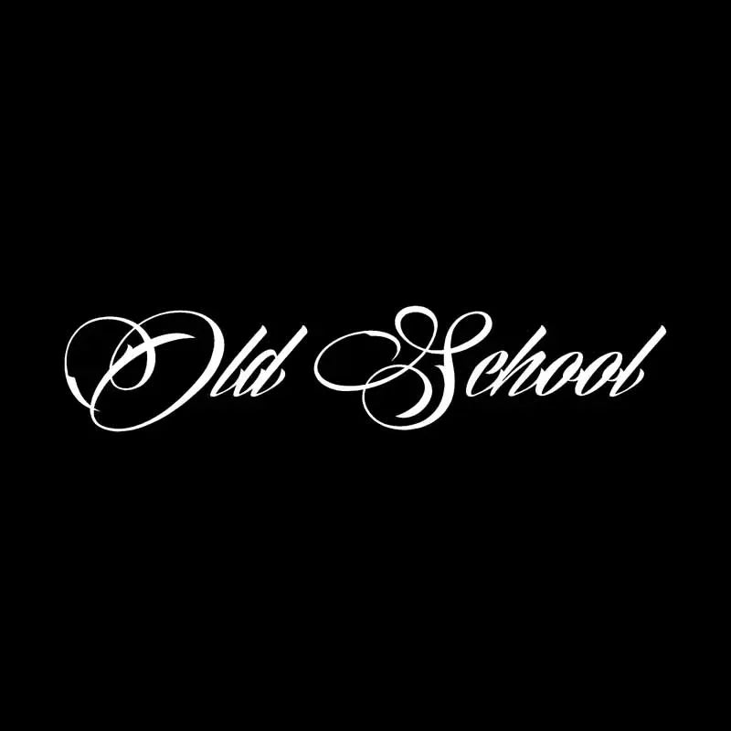 Old School Personaily Vinyl Decal Decorate Sticker Black Silver