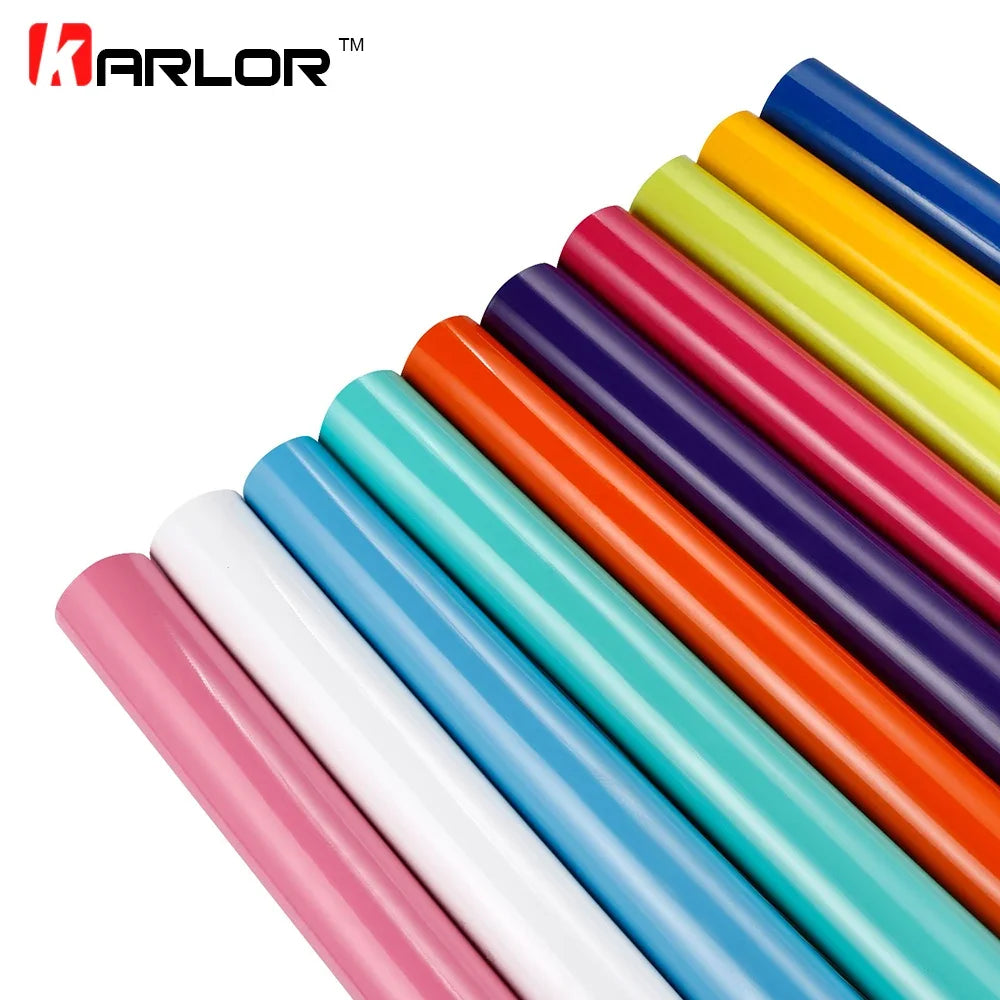 10x100cm Bright Glossy Vinyl Film Wrapping Foil Covering