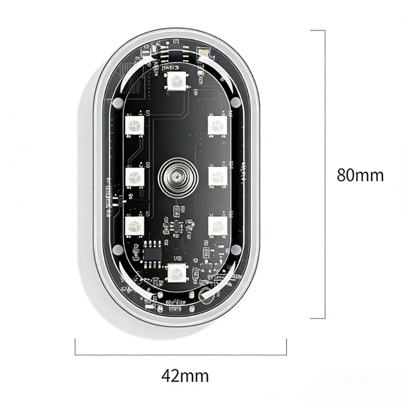 4X 8-color Flash Navigation Wireless Remote Warning Motorcycle
