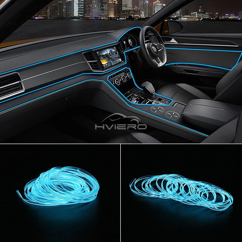5M Interior Lighting Door Strip Garland Wire Rope Tube