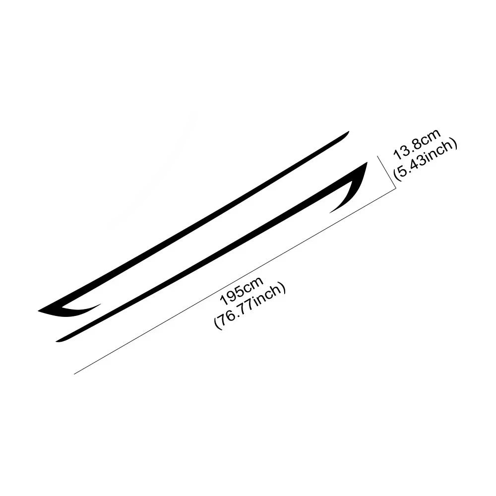 For Tesla Model 3 Waterproof Vinyl Door Side Stickers Kit Film