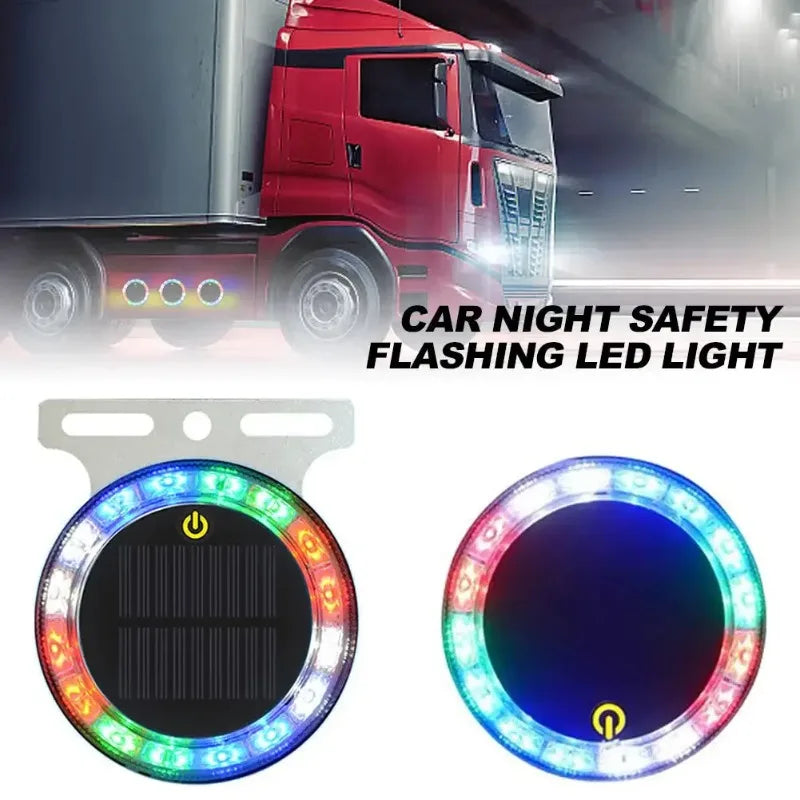 Rear End Collision Prevention Solar Flashing Truck Taillights