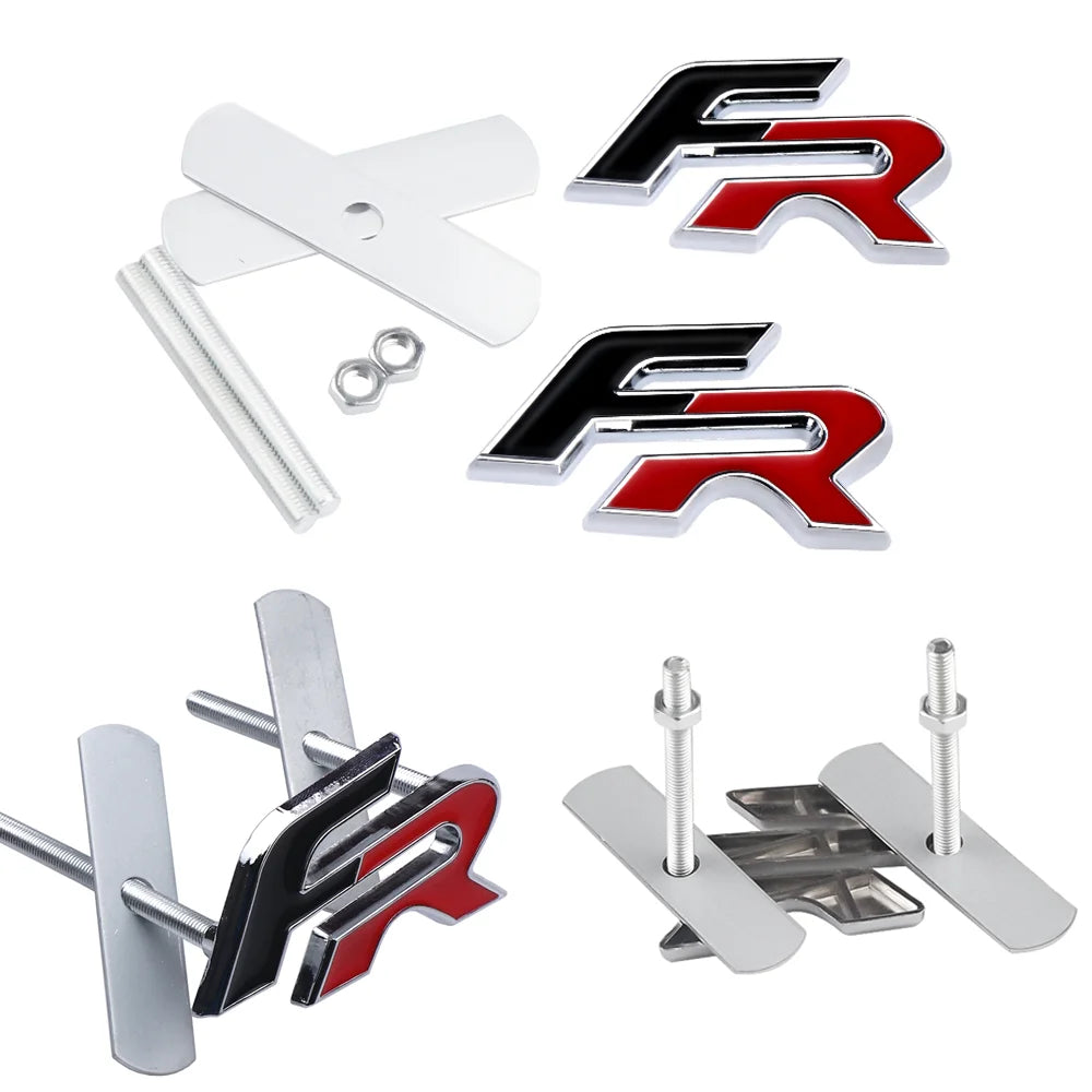 For SEAT Cupra Fr Leon Ibiza Metal Front Grille Emblem Stickers