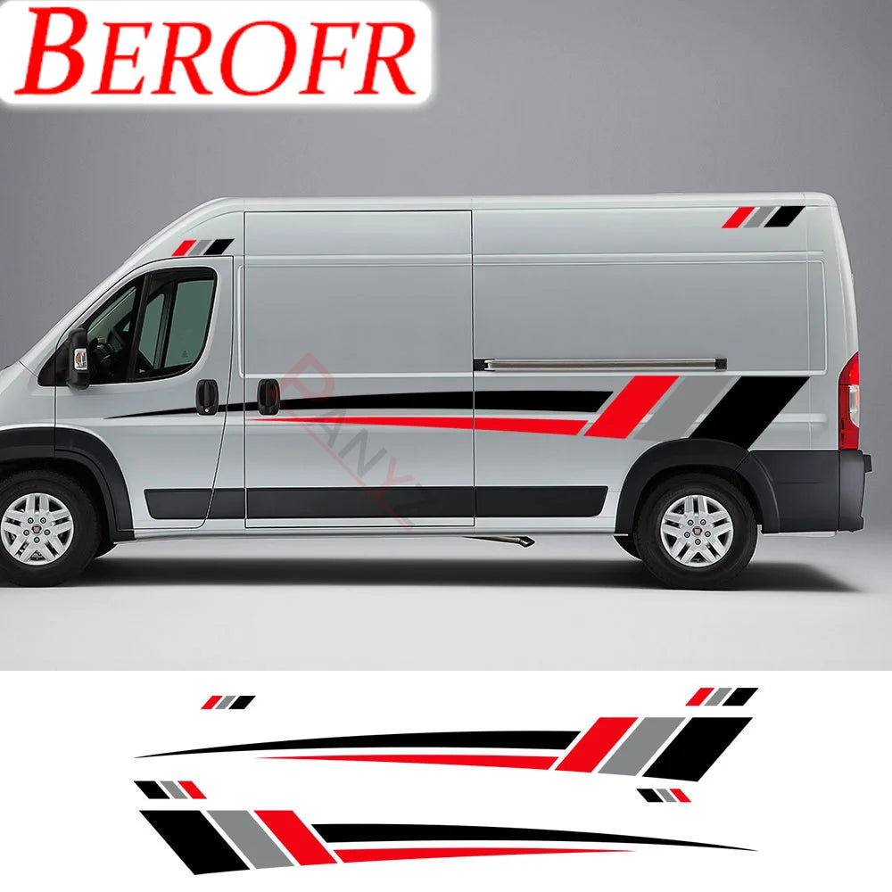For Peugeot Boxer Citroen Jumper Fiat 6PCS Lot Body Stickers