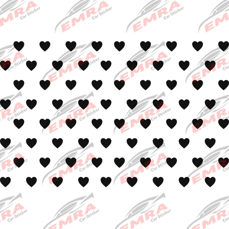 For Most Vehicles Decoration Die Cutting 72PCS Love Quarter