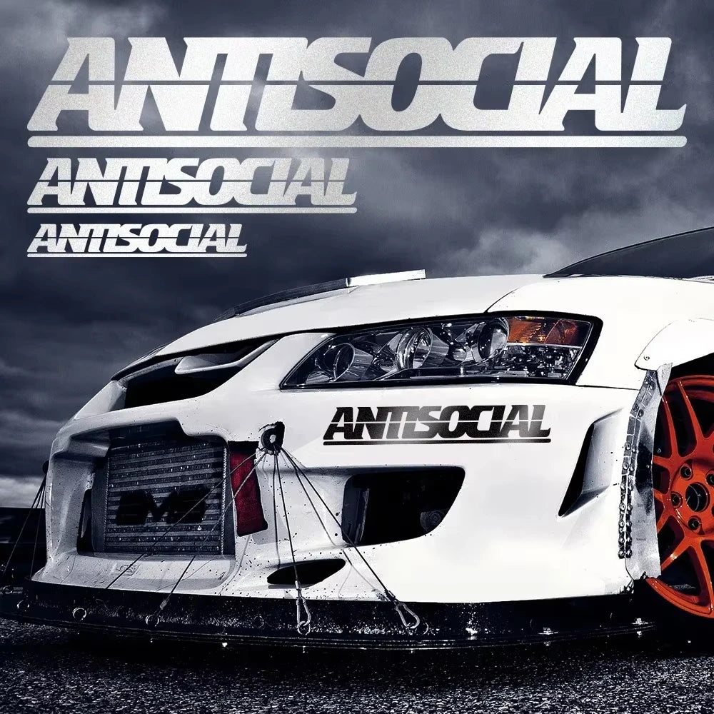For Auto Body Window Laptop Motorcycle Antisocial Reflective