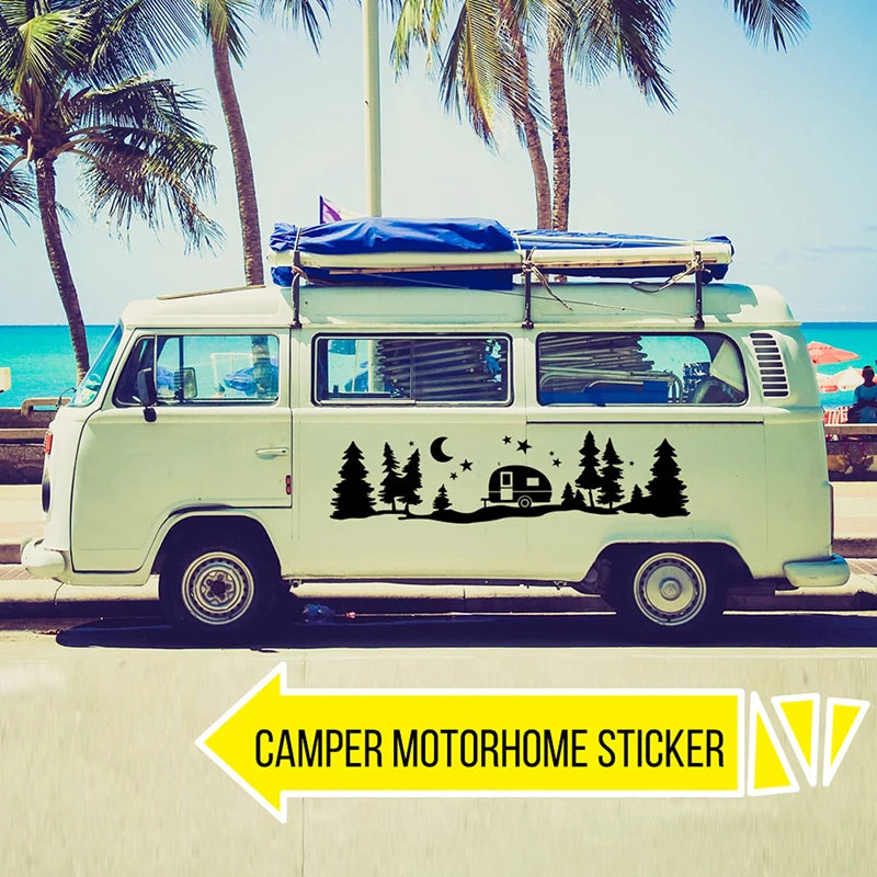 Trees Forest Vinyl Body Decal Sticker SUV Rv Van