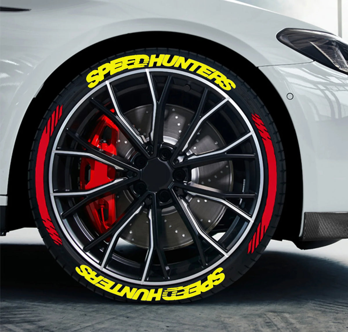 For 4 Tires Tire Decals Tuning 3D Permanent Pvc Joined Decor