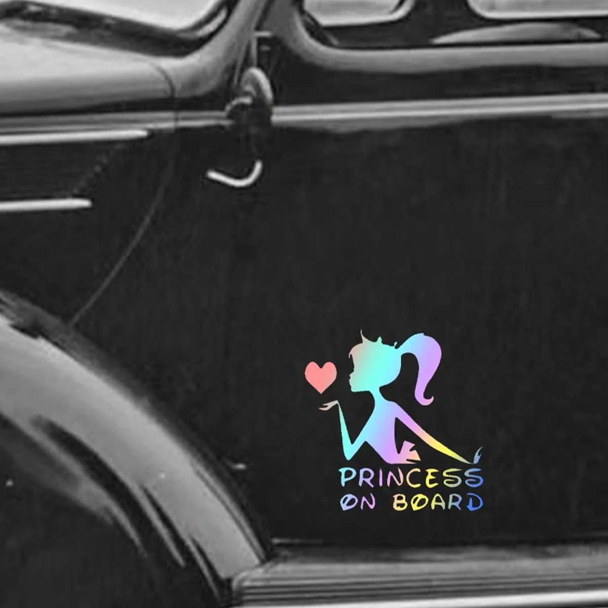 Girl Princess On Sticker Decal