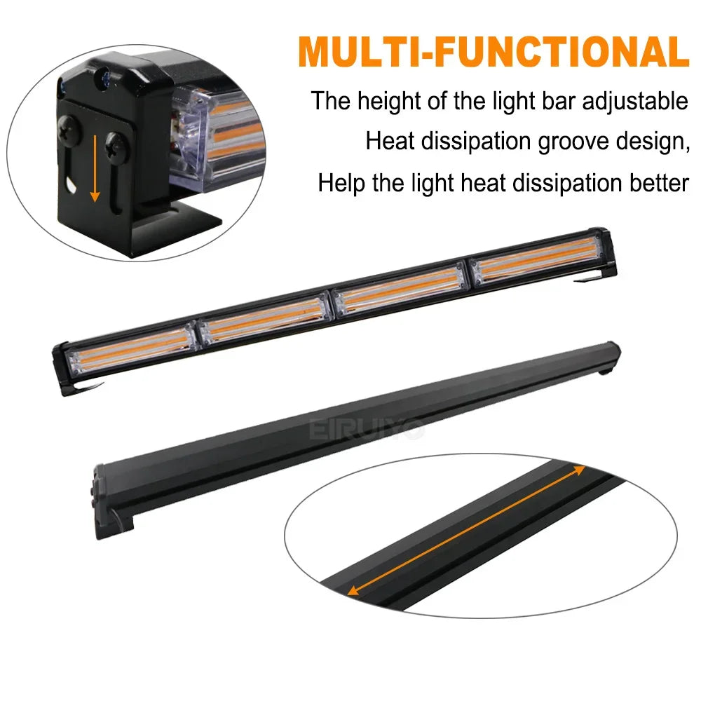 For Auto Emergency Warning Lamp Cob Cob Strobe Bar Traffic