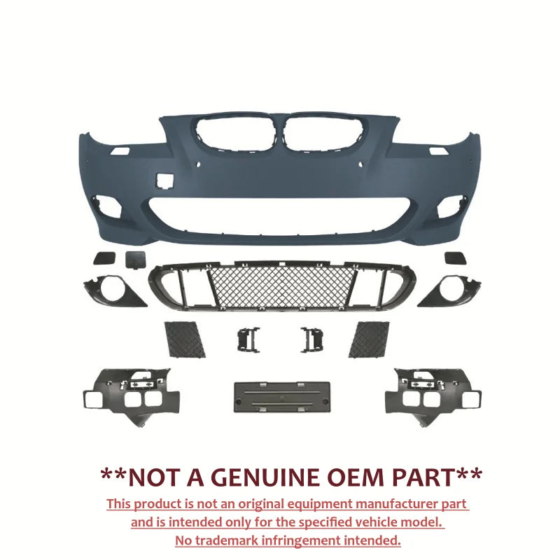 For BMW 5 Series E60 2003‑2009 Upgrade M Tech Front Rear Bumper