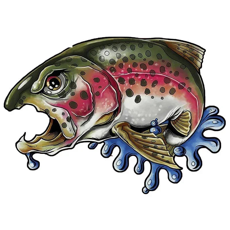 Stickers Wild Brown Trout Caravan Personality Sticker Exterior
