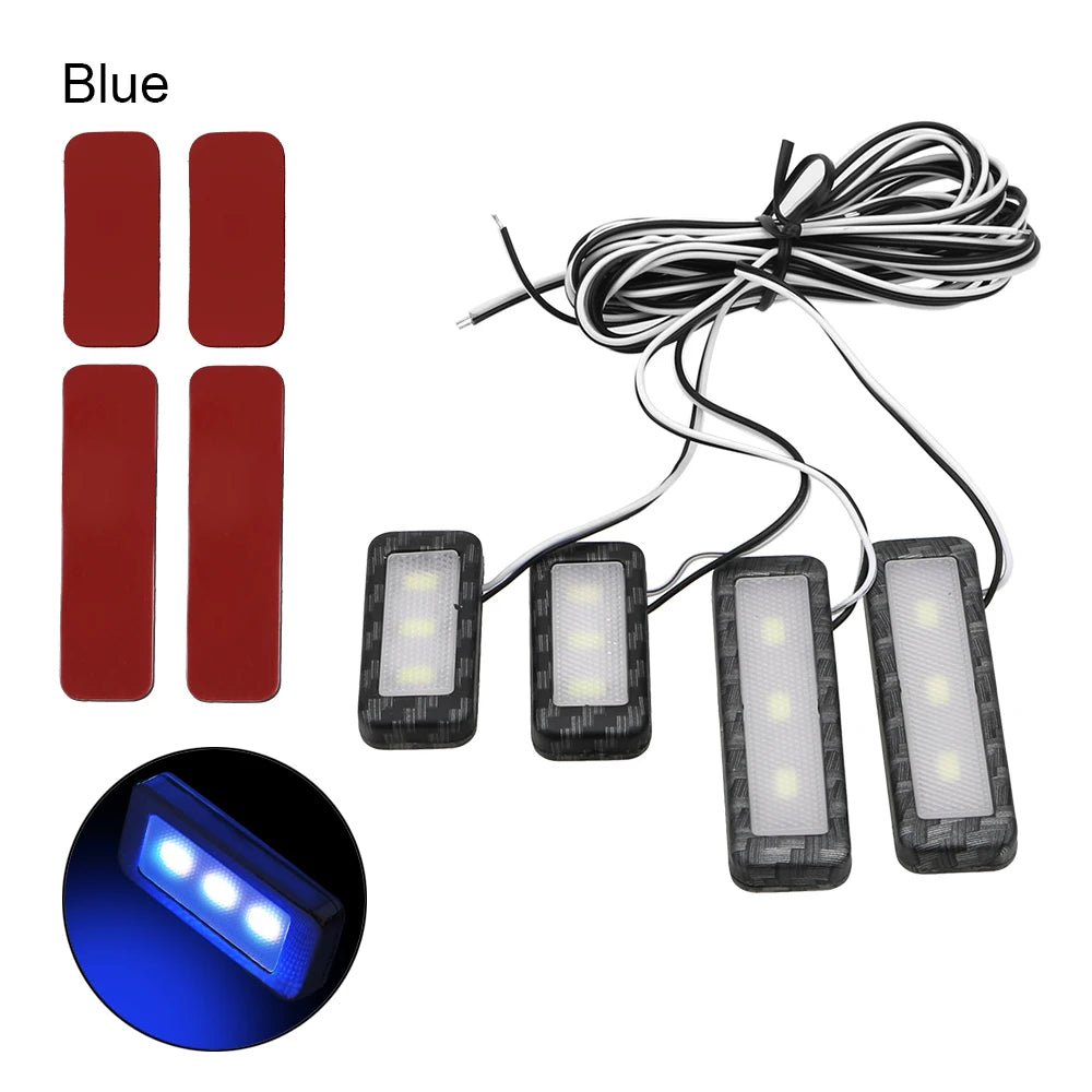 Armrest Interior Door Handle Lighting Inner Bowl Atmosphere 4PCS