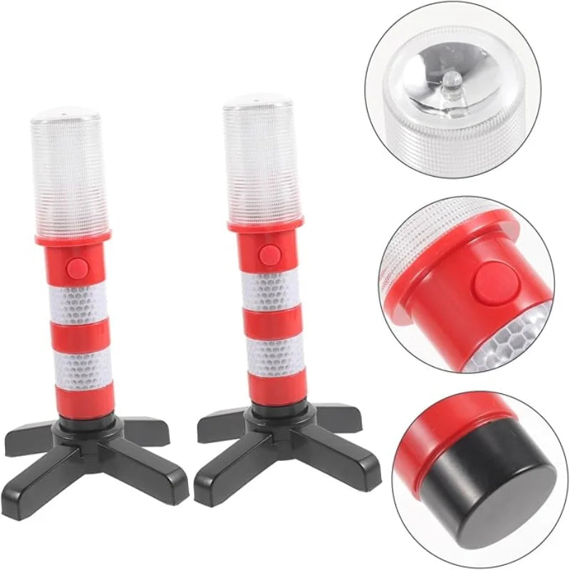 2PCS Warning Magnetic Flashlight Emergency Roadside Flares