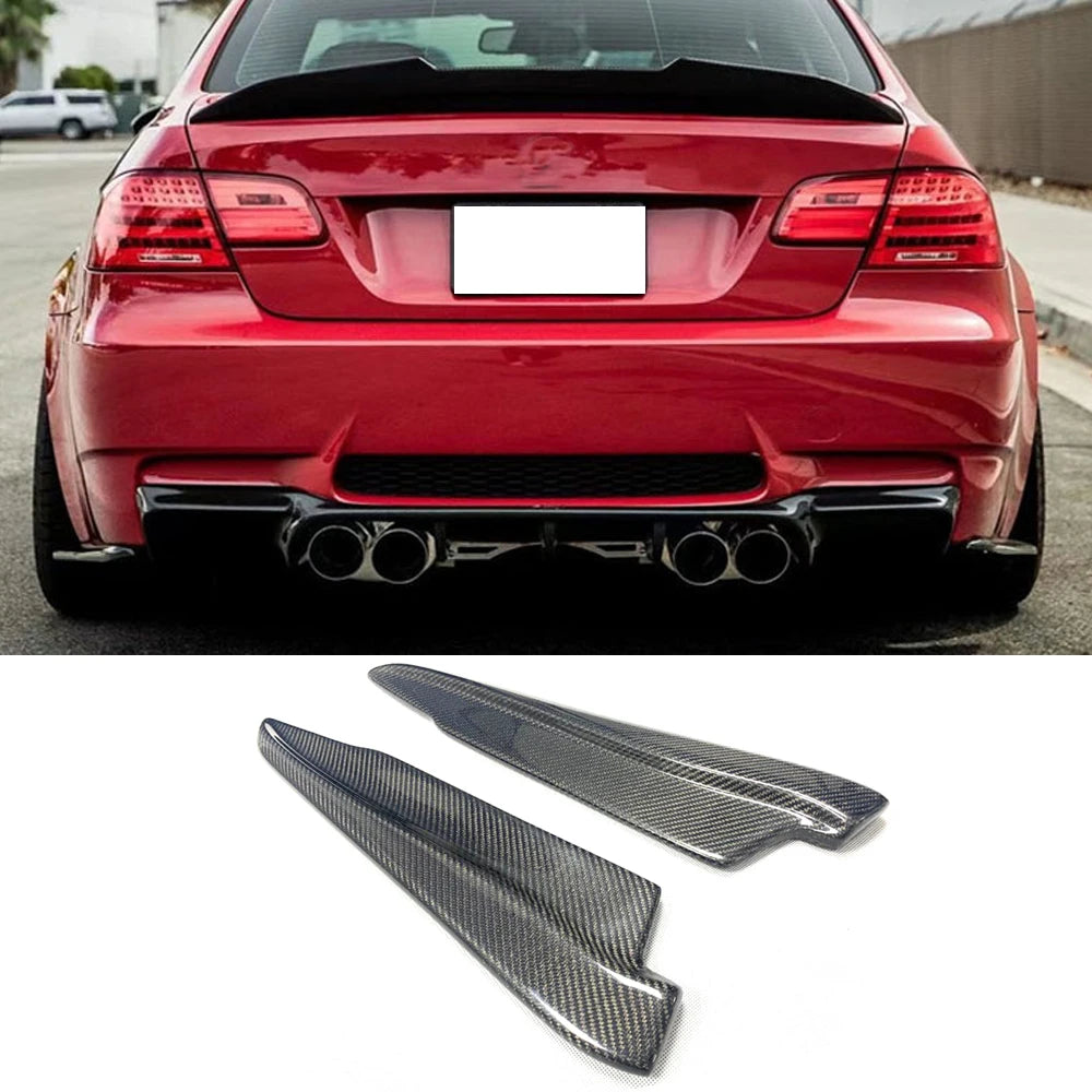 For BMW 3 Series E92 E93 Rear Bumper Splitters Fins M3 2007 2012