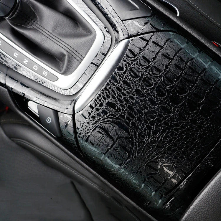 Diamond Sparkle Sandy Vinyl Wrap Film Leather Crocodile Wrapping