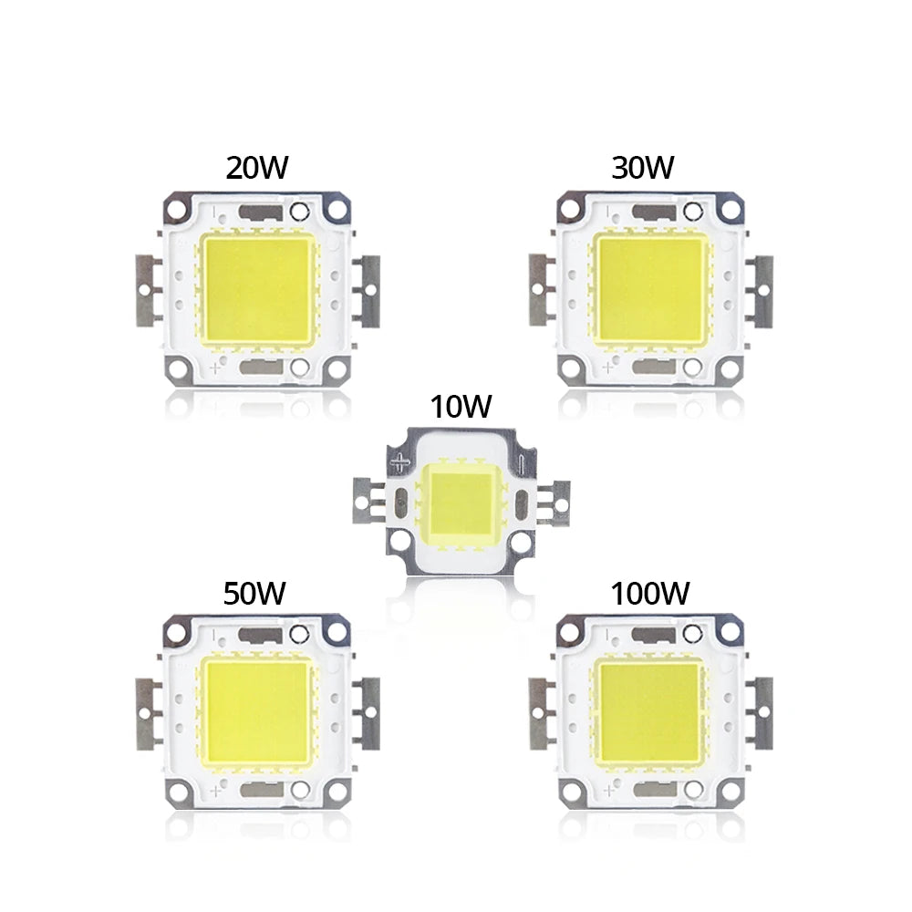5PCS Lot 10W 20W 30W 50W 100W Cob Chip