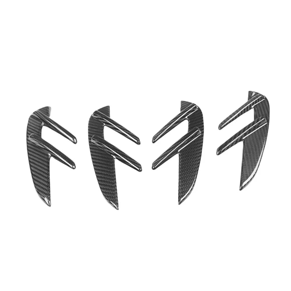 For BMW M3 M4 G80 G82 Real Carbon Fiber Fender Side Marker Gill