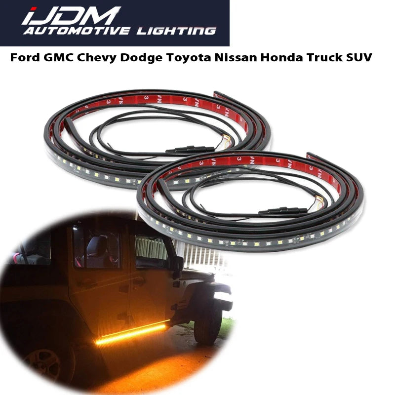 For Chevrolet Dodge Ford GMC Jeep White Amber dual-color