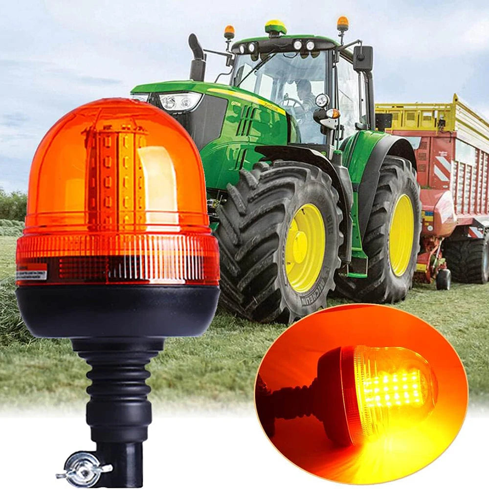 Amber Tractor Motorcycle Forklift Strobe Warning Flashing Truck
