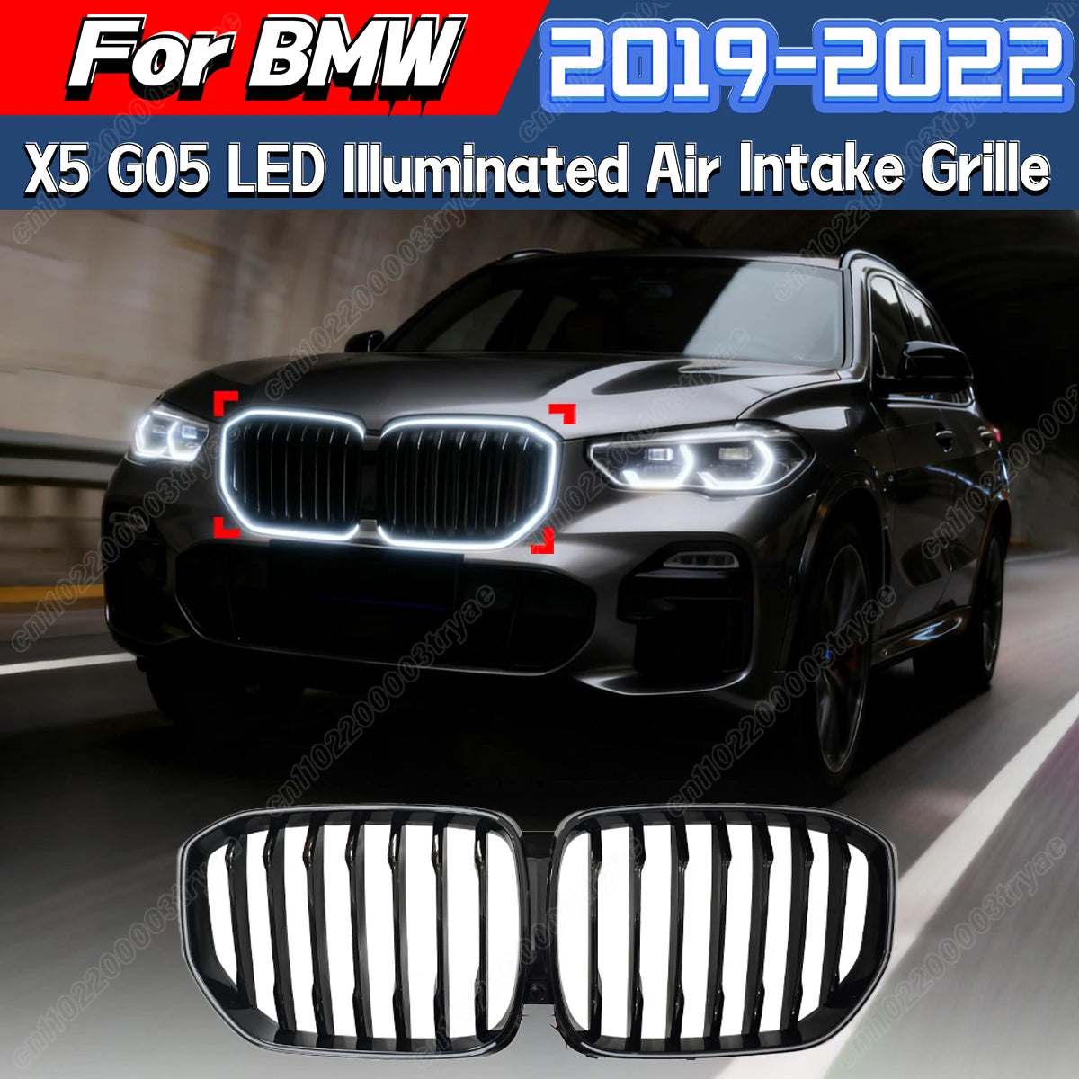 For BMW X5 G05 2019 2020 2021 2022 Front Bumper Single Line