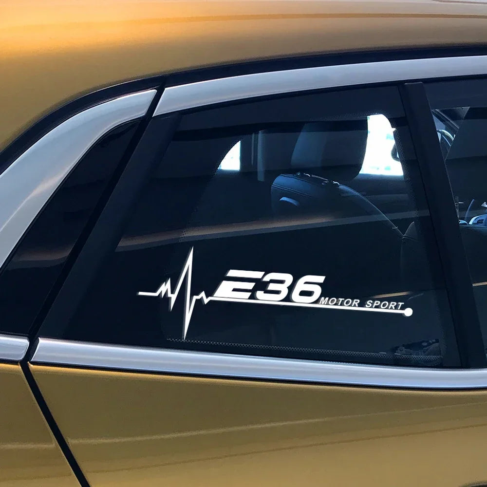 For BMW E46 E90 E91 E60 Side Window Sticker Decor Film Decal E39