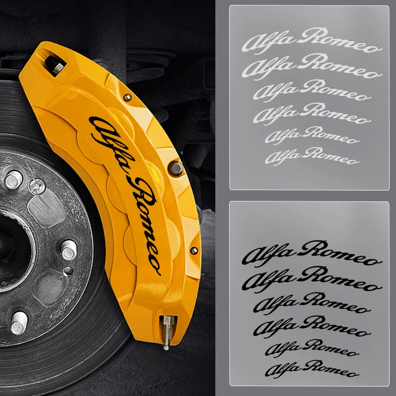 For Alfa Romeo Giulietta Gt 159 6PCS Brake Caliper Sticker Heat