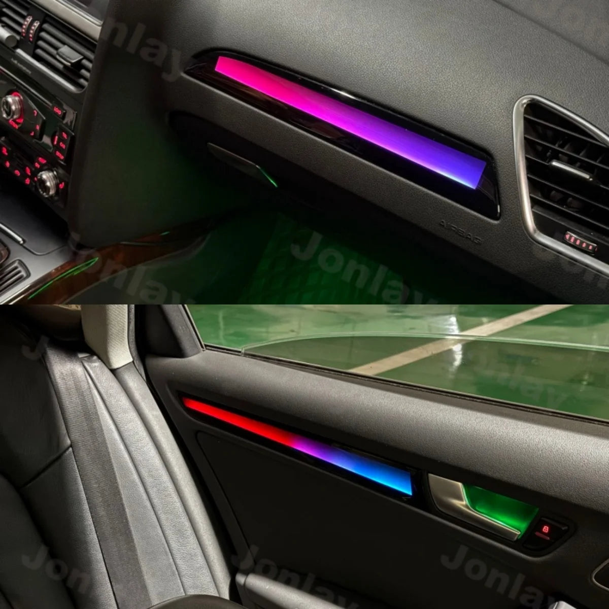 For Audi A4 B8 8RB 2009-2016 Interior Atmosphere Trim Lighting