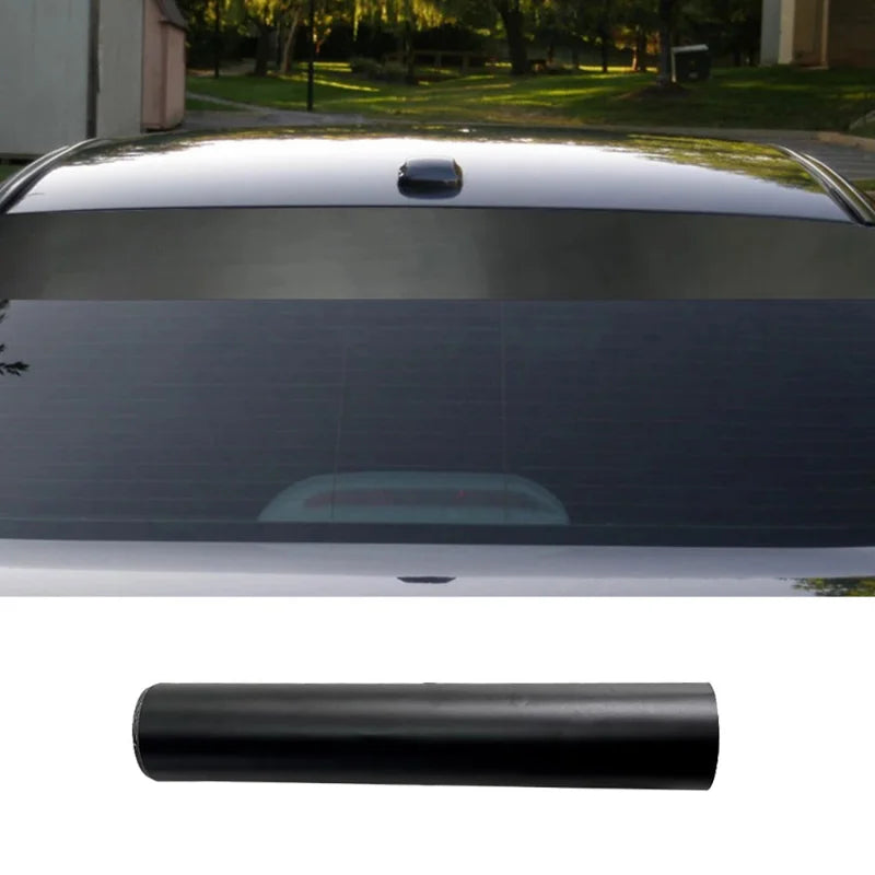 130x20cm Windscreen Sun Strip Sticker Matte Black Front