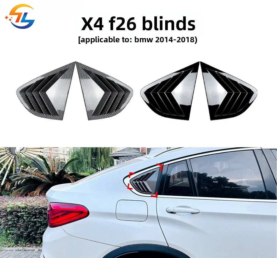 For BMW X4 F26 2014-2018 Window Blind Triangle Window Sticker