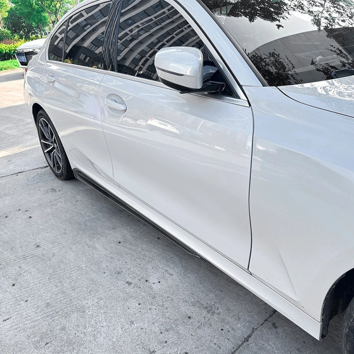 For BMW 3 Series G20 G28 Side Skirt Lip Spoiler Extension
