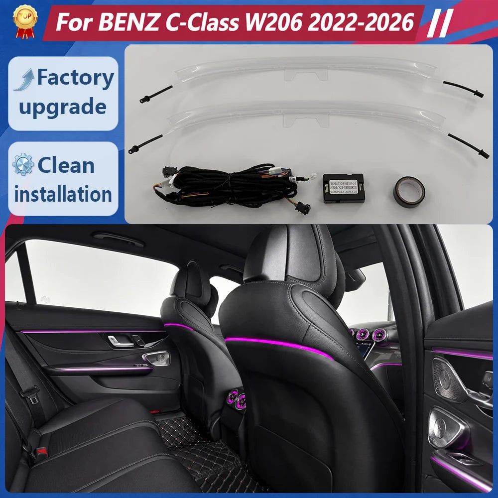 For Mercedes-Benz C-Class W206 2022-2025 Models Seatback Ambient