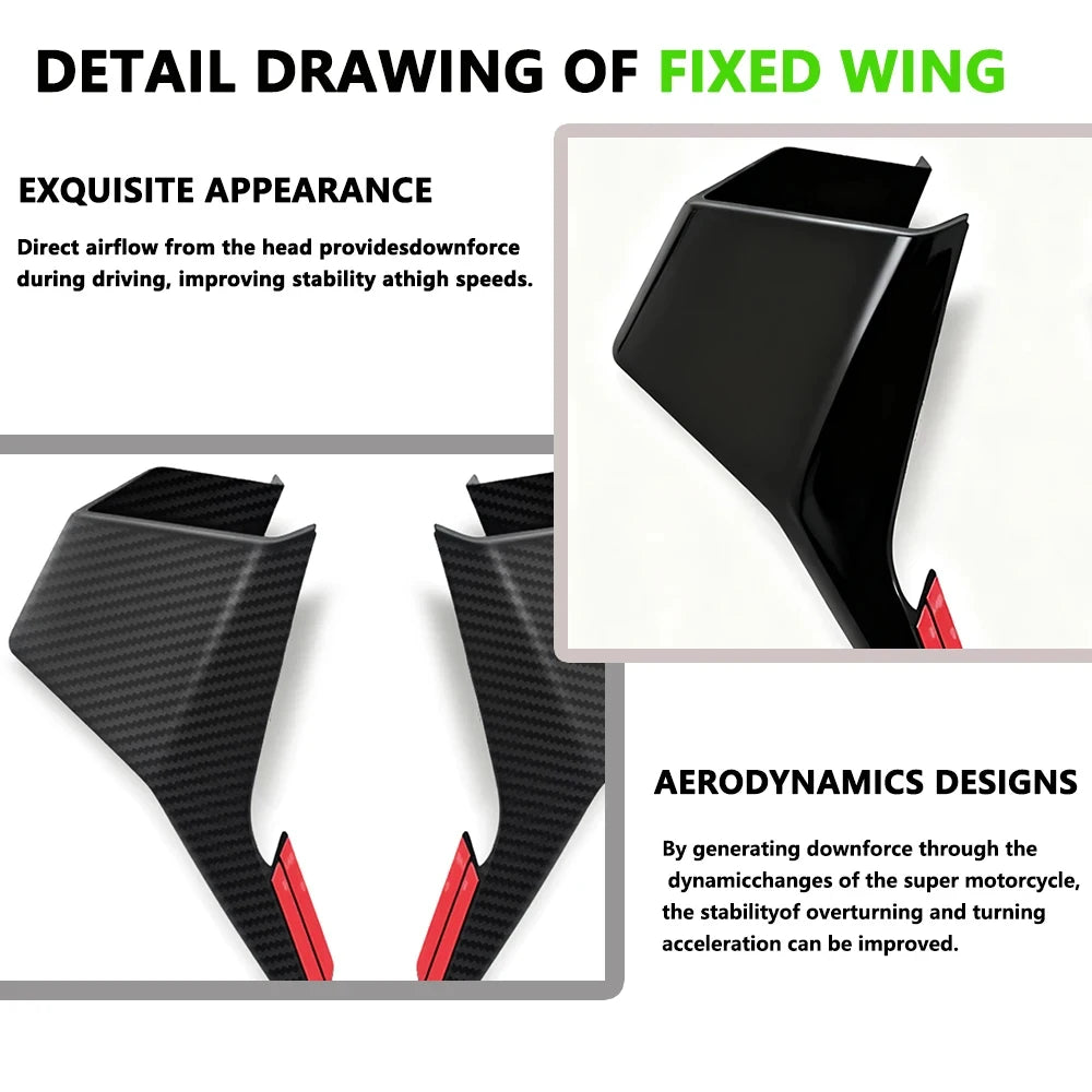 For Kawasaki ZX-10R 2024 ZX10R Zx Motorcycle Side Winglet