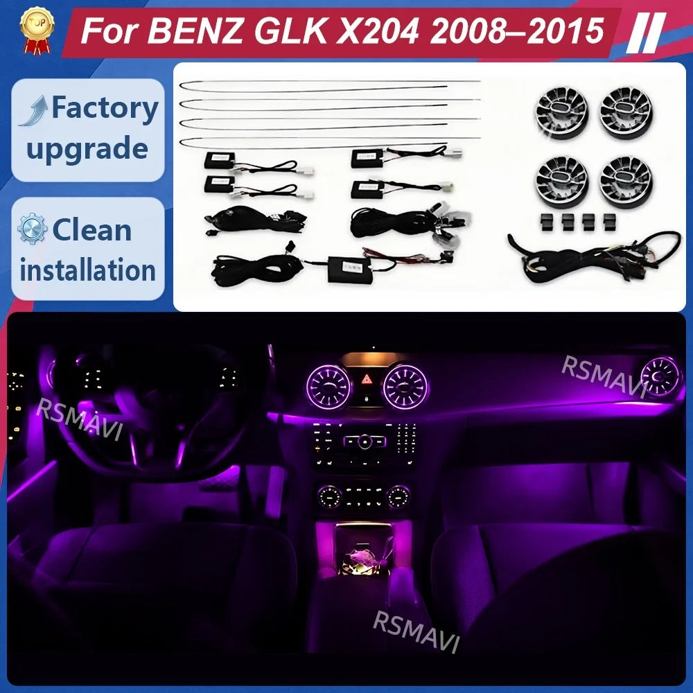 For Mercedes-Benz Glk X204 2008-2014 Interior Ambient Lighting