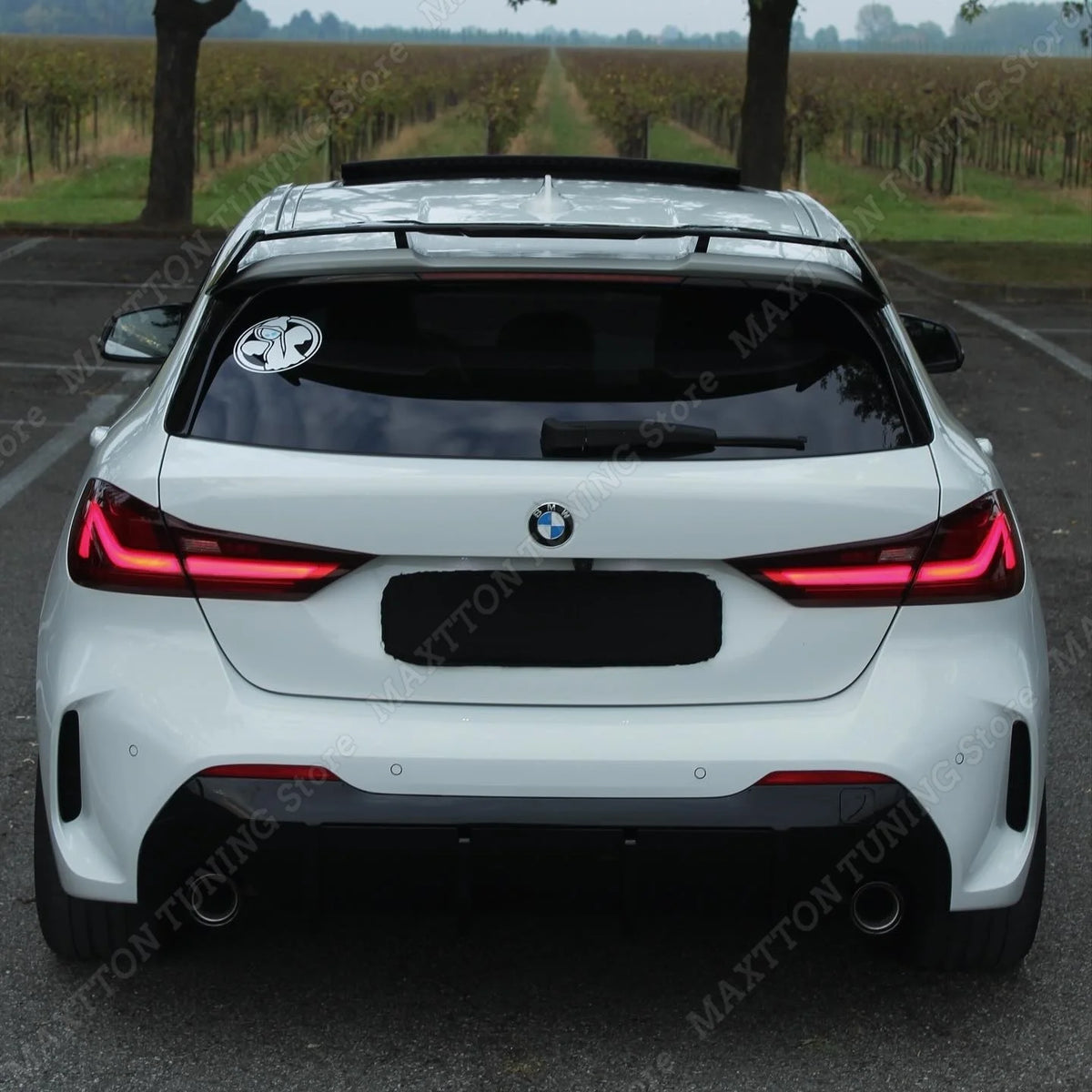 For BMW 1 Series F40 M135I Gloss Rear Roof Lip Spoiler Tail Wing