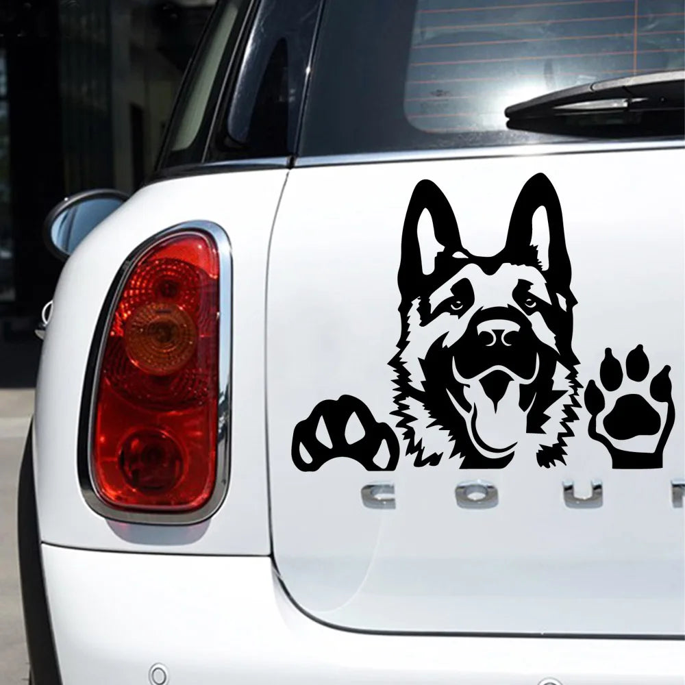 Dog Wrap Door Handle Decals Stickers Body