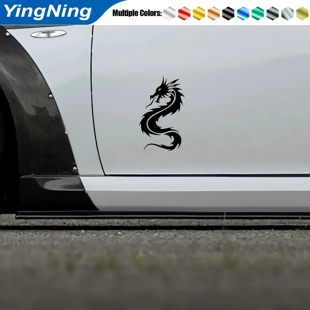 For Door Window 2PCS Chinese Dragon Decals Left Right Mirror