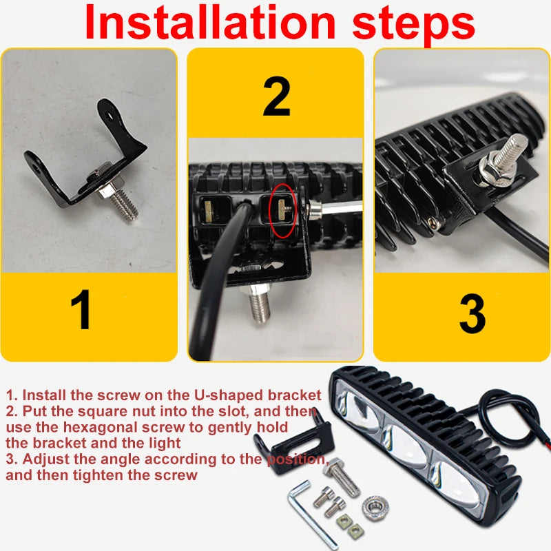 30W Brightness 6leds Forklift Warning Super Focus Red Line